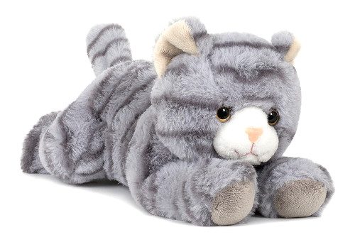 Liegende katze grau - liegende,