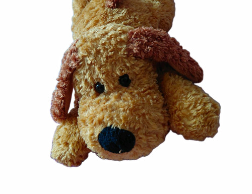 Plüsch hund beige braun - plüsch, (beige/braun
